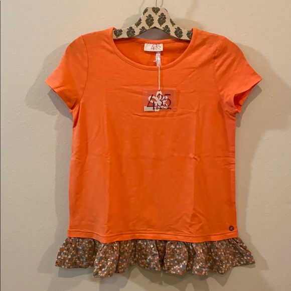 NWT Matilda Jane 435 16 Orange Be Right Over Tee! - Picture 2 of 9